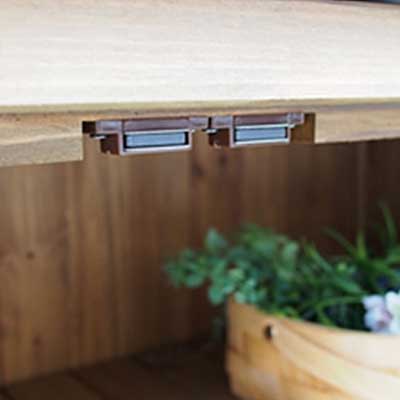 送料無料】 パネル付き収納庫80 屋外収納 ベランダ収納 作業台 吊るす