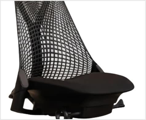 すっきりとしたアームレスタイプ