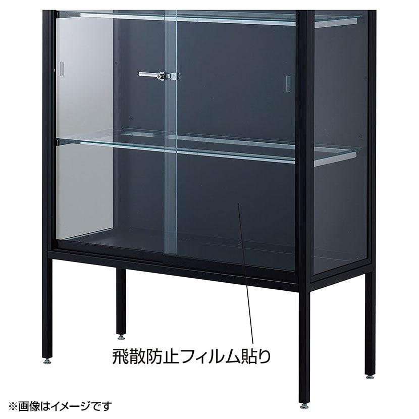 【最終値下げ今週削除します】ガラスショーケース　ディスプレイケース　サルタレッリ 送料無料】 ラテラルショーケース コレクションケース 鍵付き 脚付き