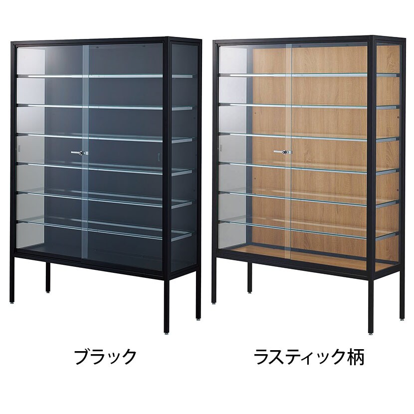 カウンターショーケース ガラスケース Ｌ字型良品 106×106×92×45cm コレクションケース 幅700×奥行350×高さ1800mm ガラスケース