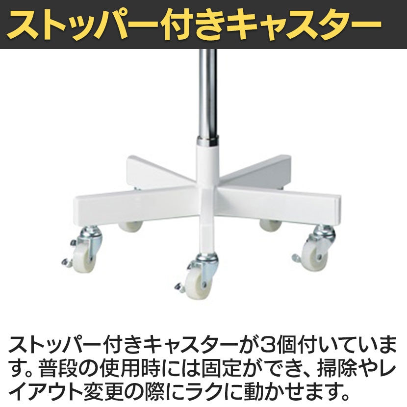 送料無料】 4面回転有孔パネル什器 ホワイト 回転什器 陳列什器 回転