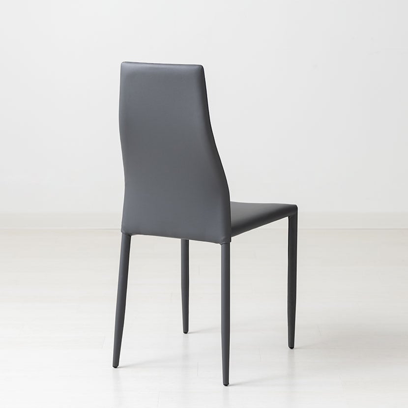 送料無料】 【2脚セット】ダイニングチェア 合成レザー 肘無し