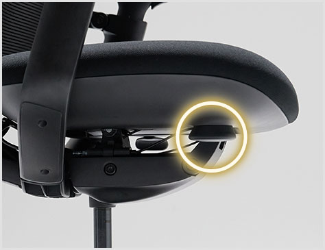 リクライニングのテンション調節