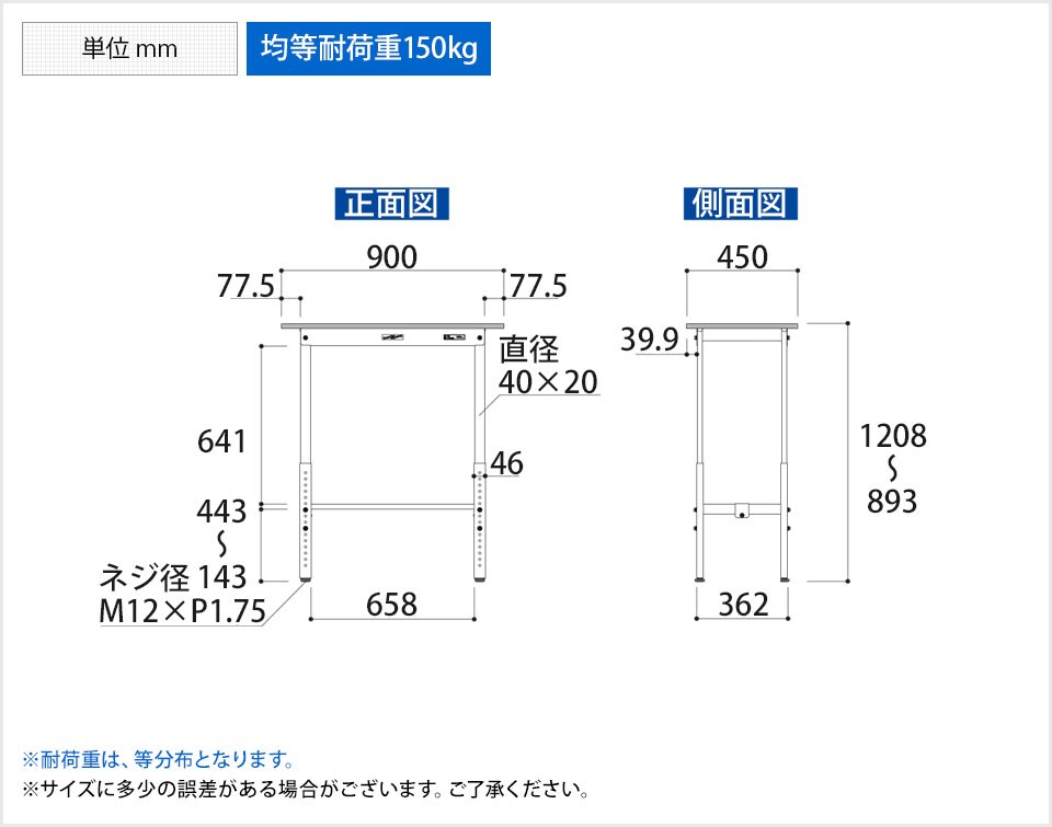 YA-PAH-945-WW 商品サイズ1