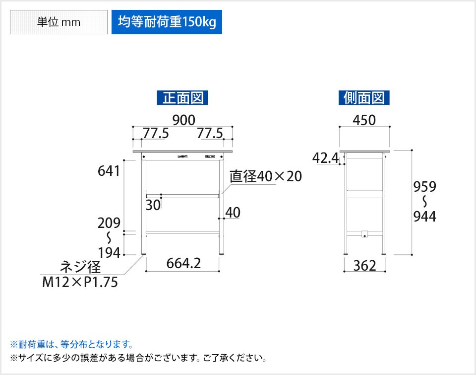 YA-PH-945F-WW 商品サイズ1