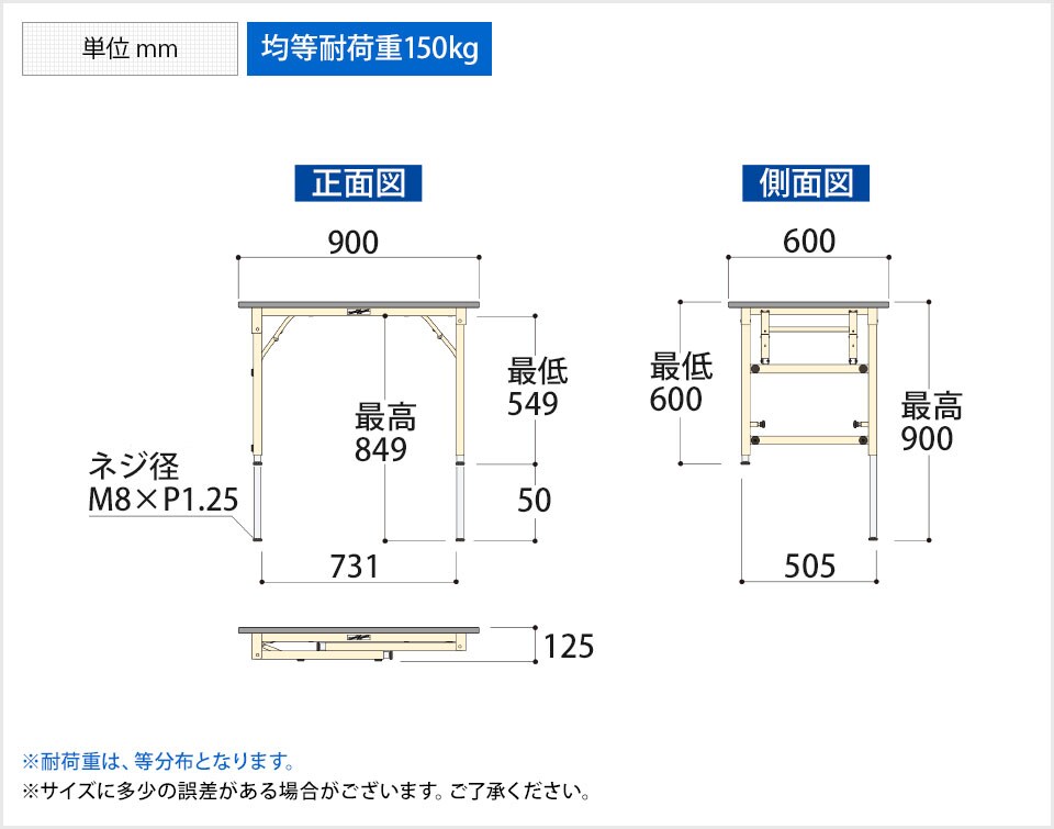 YA-STPA-960 商品サイズ1