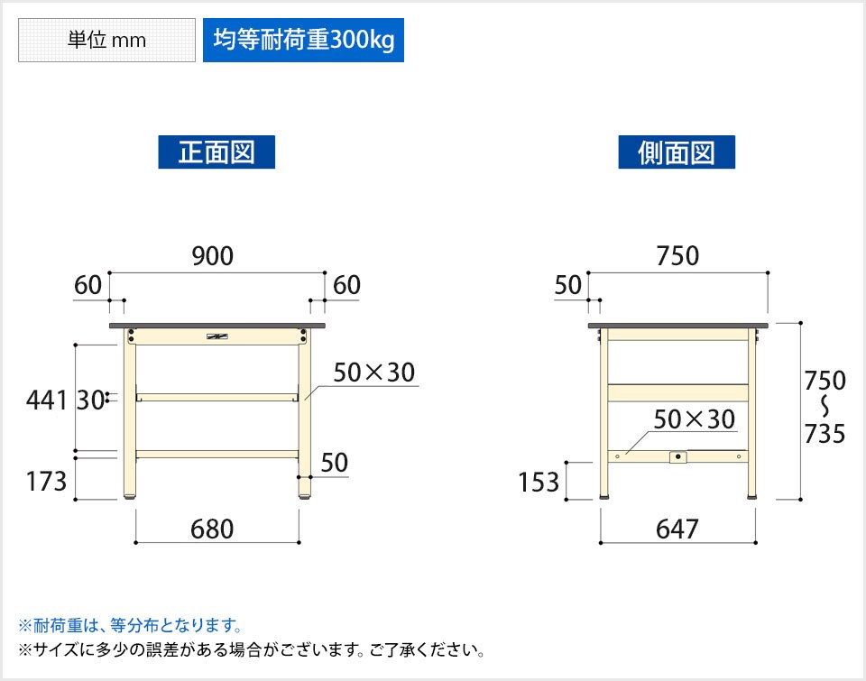 YA-SWP-975TTS2 商品サイズ1