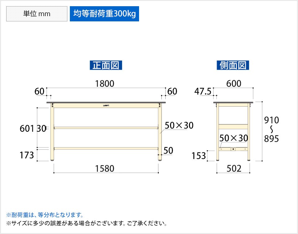 YA-SWPH-1860TTS2 商品サイズ1