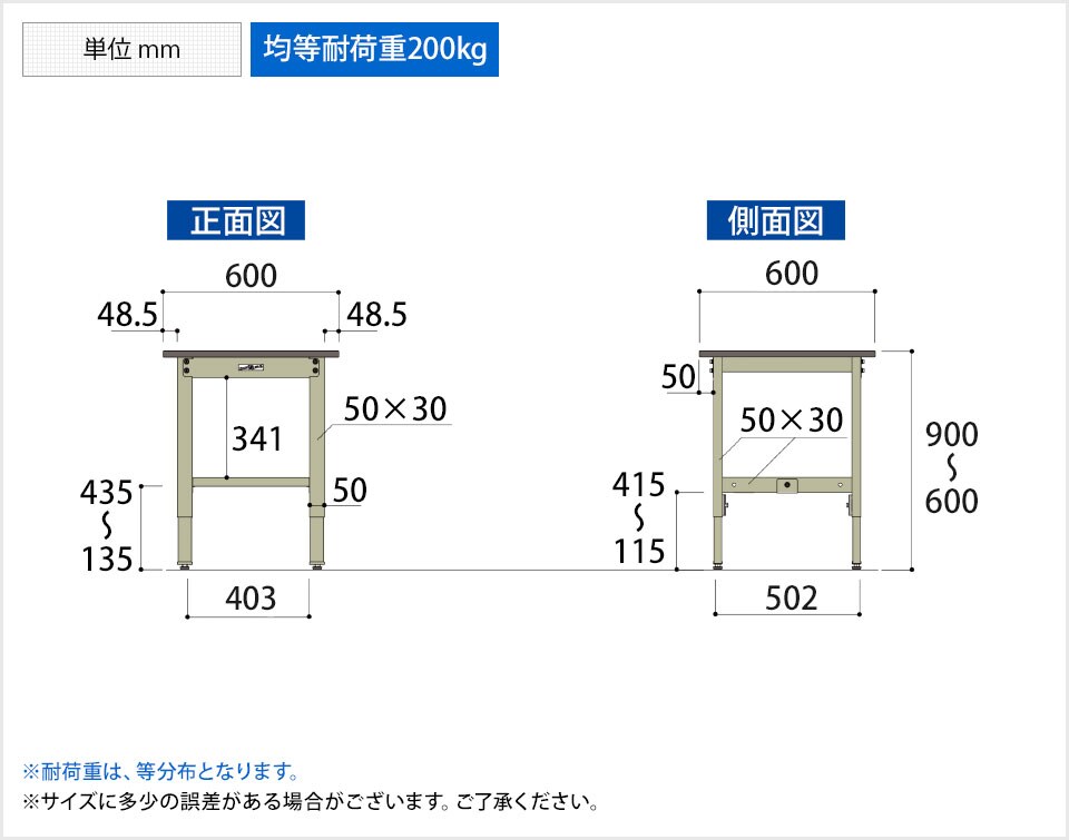YA-SWRA-660 商品サイズ1