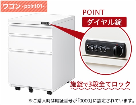 3段全てにロックがかかるオールロック錠